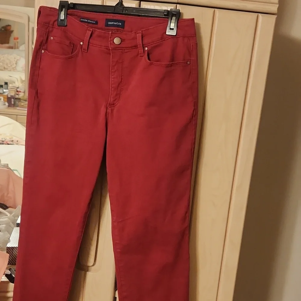 A pair of Fall like burgandy pants size 10 by CHARTER CLUB  $17. - Picture 4 of 4